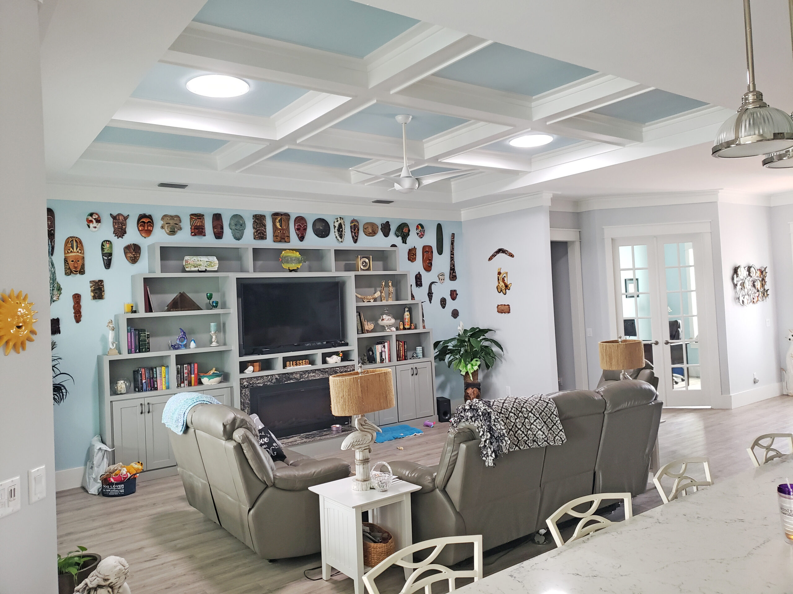 Tiki style living room